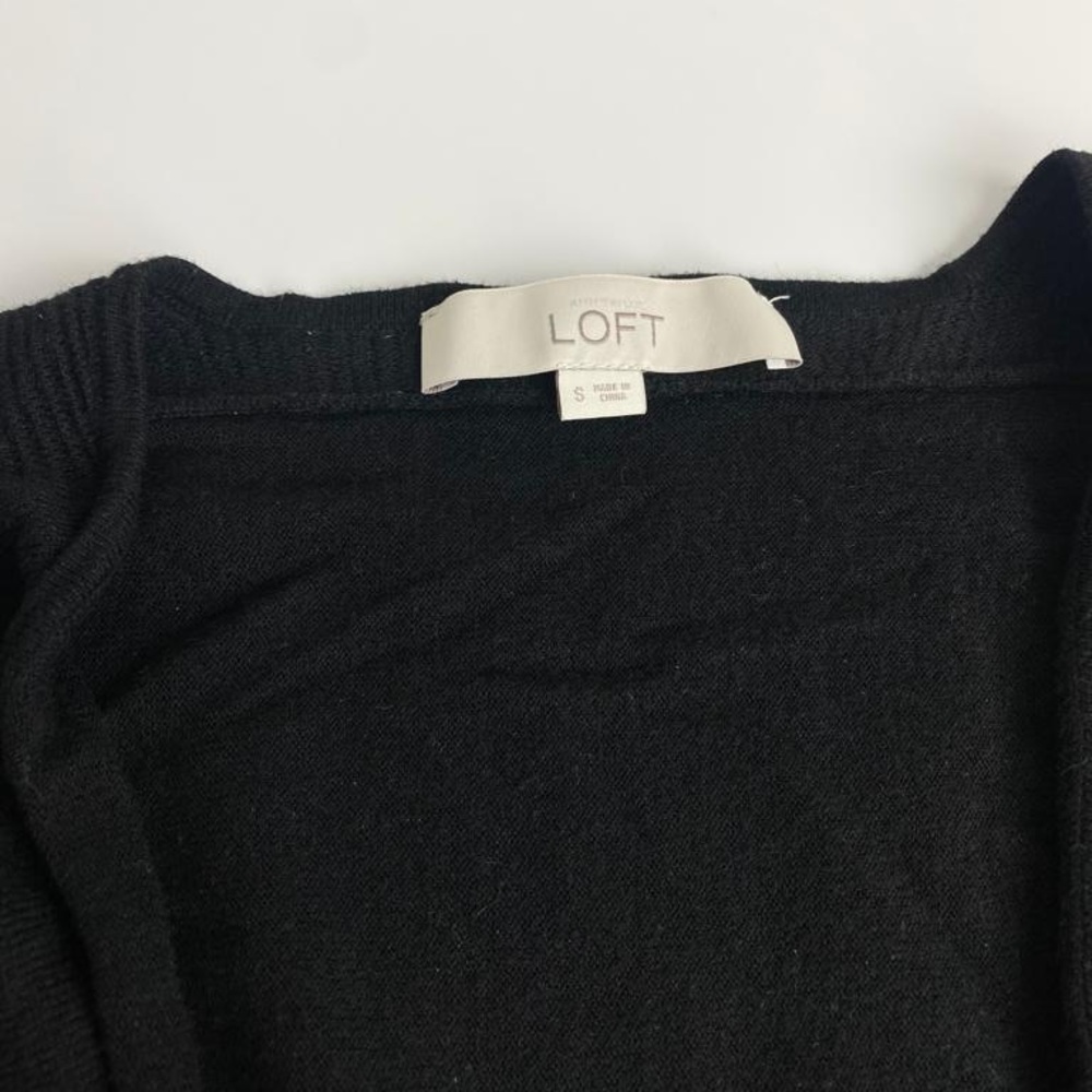 Ann Taylors the LOFT Sweater Womens Small Black Business Casual - Picture 7 of 14